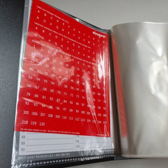 VINTAGE DISCGEAR FOLDER Literature Album BRAND NEW With Title List and S… - Picture 8 of 8